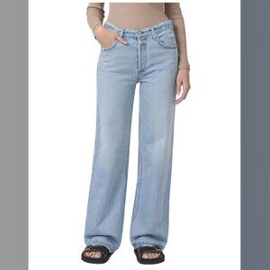 Citizens of Humanity Women’s 100% Organic Cotton Annina Wide Leg Jean in Parfait